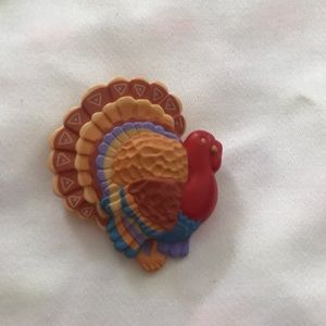 ⚡️FINAL PRICE⚡️ Vintage Colorful Turkey Brooch
